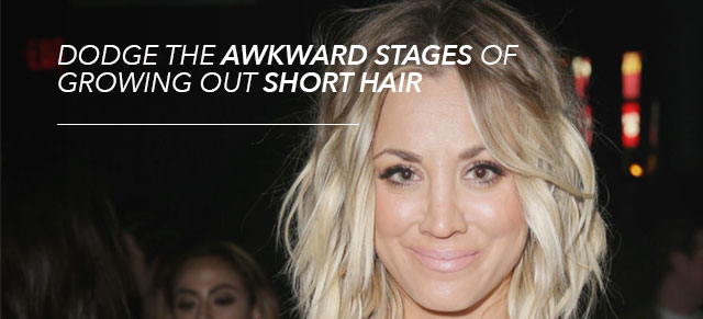 Kaley Cuoco How To Dodge The Awkward Stages Of Growing Out Short Hair Beauty Route Kaley cuoco reveals what getting hair extensions really looks like. beauty route